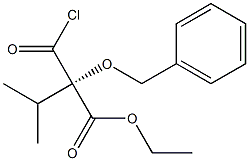 [S,(+)]-2-Benzyloxy-2-chloroformyl-3-methylbutyric acid ethyl ester