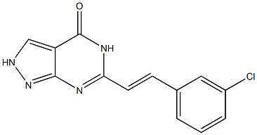 6-(m-Chlorostyryl)-2H-pyrazolo[3,4-d]pyrimidin-4(5H)-one