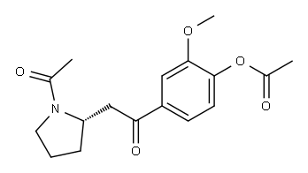 (2S)-1-Acetyl-2-[2-(4-acetyloxy-3-methoxyphenyl)-2-oxoethyl]pyrrolidine