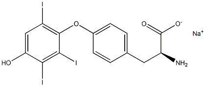 (S)-2-Amino-3-[4-(4-hydroxy-2,3,6-triiodophenoxy)phenyl]propanoic acid sodium salt|