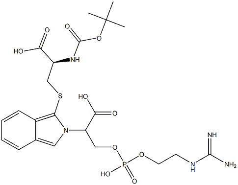 S-[2-[2-[[[2-[[Amino(imino)methyl]amino]ethoxy]phosphonyl]oxy]-1-carboxyethyl]-2H-isoindol-1-yl]-N-[(tert-butyloxy)carbonyl]-L-cysteine