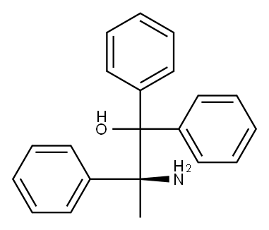 [S,(+)]-2-Amino-1,1,2-triphenyl-1-propanol Structure