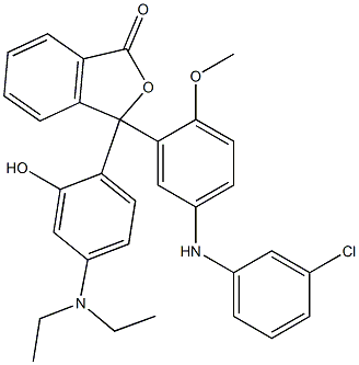 3-[5-(m-Chloroanilino)-2-methoxyphenyl]-3-(4-diethylamino-2-hydroxyphenyl)isobenzofuran-1(3H)-one