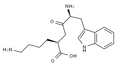 (2S)-6-Amino-2-[(S)-4-(1H-indol-3-yl)-3-amino-2-oxobutyl]hexanoic acid