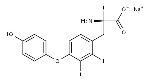 (S)-2-Amino-3-[4-(4-hydroxyphenoxy)-2,3-diiodophenyl]-2-iodopropanoic acid sodium salt