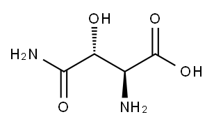 (2S,3R)-3-Hydroxyasparagine Struktur