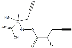 (S)-alpha-Propargylalanine, (S)-2-Amino-2-methyl-4-pentynoic acid (>98%, >98%ee) Structure