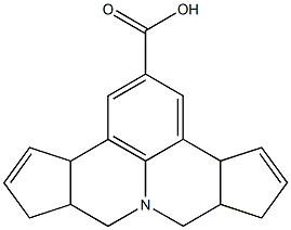 3b,6,6a,7,9,9a,10,12a-octahydrocyclopenta[c]cyclopenta[4,5]pyrido[3,2,1-ij]quinoline-2-carboxylic acid Structure