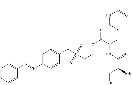 S-[(Acetylamino)methyl]-N-L-seryl-L-cysteine 2-[[[4-(phenylazo)phenyl]methyl]sulfonyl]ethyl ester|