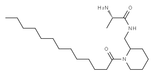 (2S)-2-Amino-N-[(1-tridecanoyl-2-piperidinyl)methyl]propanamide