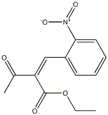 (Z)-2-Acetyl-3-(2-nitrophenyl)acrylic acid ethyl ester Struktur