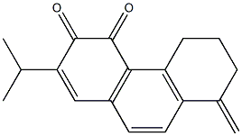 5,6,7,8-Tetrahydro-2-isopropyl-8-methylenephenanthrene-3,4-dione Structure