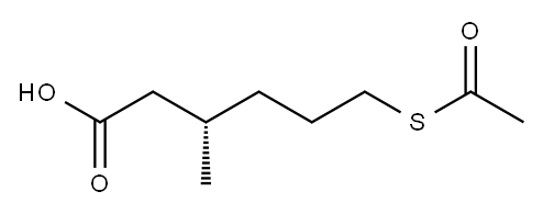 [S,(-)]-6-(Acetylthio)-3-methylhexanoic acid