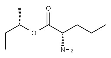 (S)-2-Aminopentanoic acid (S)-1-methylpropyl ester Structure