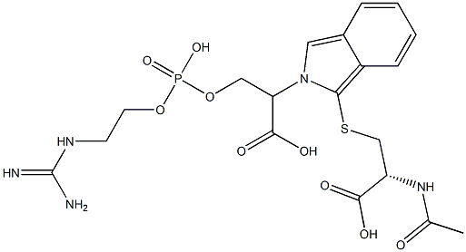 S-[2-[2-[[[2-[[Amino(imino)methyl]amino]ethoxy]phosphonyl]oxy]-1-carboxyethyl]-2H-isoindol-1-yl]-N-acetyl-L-cysteine