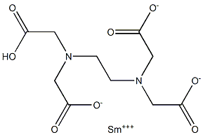 Samarium(III) hydrogen EDTA Structure