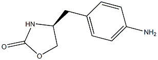 (S)-4-(4'-氨基苄基)-2-噁唑烷酮 结构式