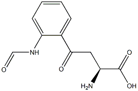 (2S)-2-amino-4-(2-formamidophenyl)-4-oxo-butanoic acid Structure