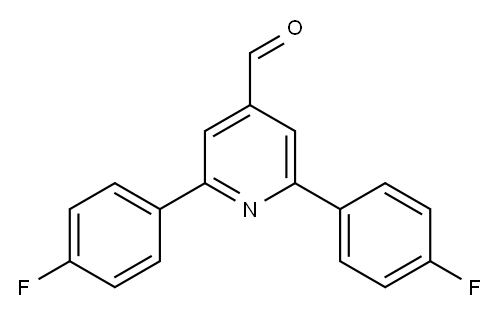 2,6-bis(4-fluorophenyl)pyridine-4-carbaldehyde Structure