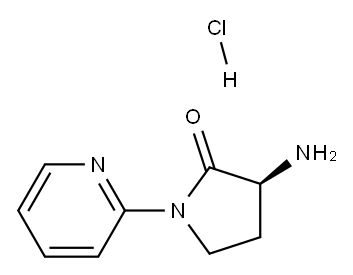 (S)-3-amino-1-(pyridin-2-yl)pyrrolidin-2-one hydrochloride Structure
