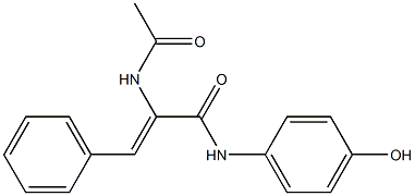 (Z)-2-(acetylamino)-N-(4-hydroxyphenyl)-3-phenyl-2-propenamide