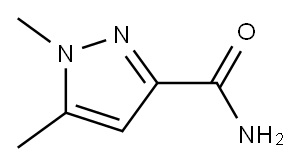 1,5-Dimethyl-1H-pyrazole-3-carboxamide ,97% Structure