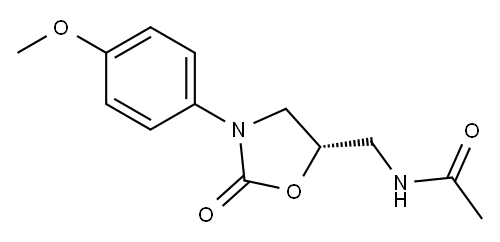 (5S)-5-Acetylaminomethyl-3-[4-methoxyphenyl]oxazolidin-2-one