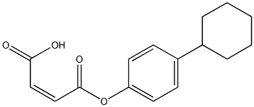 Maleic acid hydrogen 1-(p-cyclohexylphenyl) ester