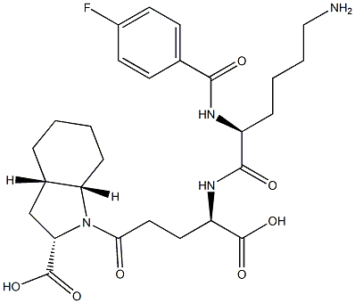 (2S,3aS,7aS)-Octahydro-1-[(4R)-4-[[(2S)-6-amino-2-[4-fluorobenzoylamino]hexanoyl]amino]-4-carboxybutyryl]-1H-indole-2-carboxylic acid