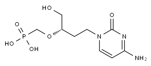 [(S)-3-[(4-Amino-1,2-dihydro-2-oxopyrimidin)-1-yl]-1-(hydroxymethyl)propyloxy]methylphosphonic acid