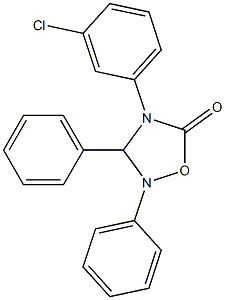 4-(m-Chlorophenyl)-2,3-diphenyl-1,2,4-oxadiazolidin-5-one|
