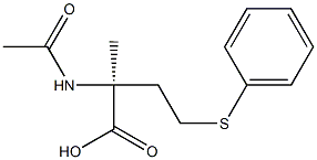 (S)-2-(Acetylamino)-2-methyl-4-(phenylthio)butyric acid Structure