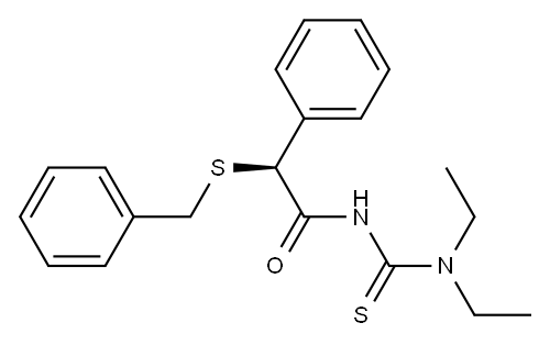(+)-3-[(S)-(Benzylthio)phenylacetyl]-1,1-diethylthiourea