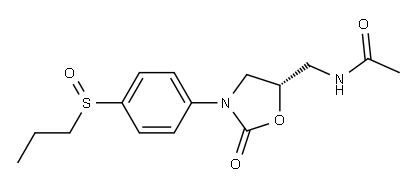 (5S)-5-Acetylaminomethyl-3-(4-propylsulfinylphenyl)oxazolidin-2-one|