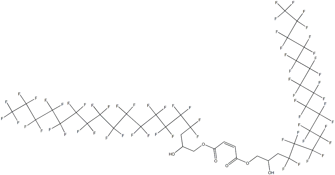 Maleic acid bis(4,4,5,5,6,6,7,7,8,8,9,9,10,10,11,11,12,12,13,13,14,14,15,15,16,16,17,17,18,18,18-hentriacontafluoro-2-hydroxyoctadecyl) ester