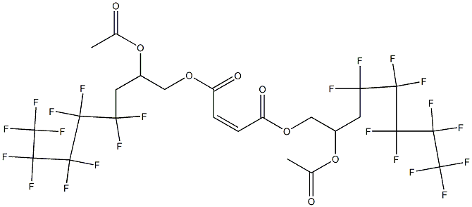Maleic acid bis(2-acetyloxy-4,4,5,5,6,6,7,7,8,8,8-undecafluorooctyl) ester