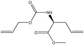 (2S)-2-(Allyloxycarbonylamino)-4-pentenoic acid methyl ester Structure