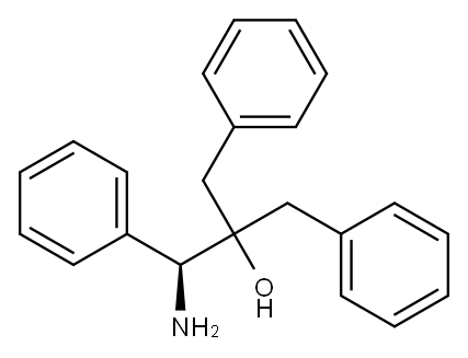 [S,(-)]-1-Amino-2-benzyl-1,3-diphenyl-2-propanol Structure