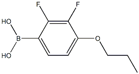 (2,3-ジフルオロ-4-プロポキシフェニル)ボロン酸 化学構造式