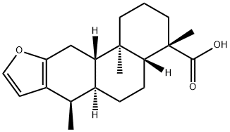 (4S)-1,2,3,4,4aβ,5,6,6aα,7,11,11aβ,11b-Dodecahydro-4,7β,11bα-trimethylphenanthro[3,2-b]furan-4α-carboxylic acid Structure