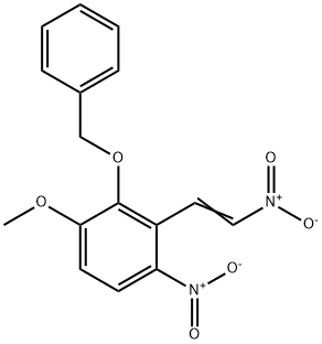 2-(Benzyloxy)-3-Methoxy-β,6-dinitrostyrene Structure