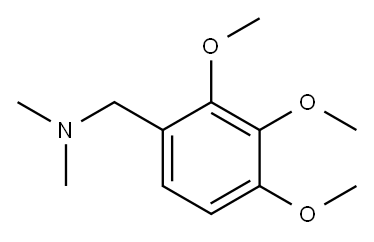 Benzenemethanamine, 2,3,4-trimethoxy-N,N-dimethyl- Structure