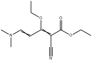 ethyl 2-cyano-5-(dimethylamino)-3-ethoxypenta-2,4-die Structure