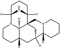 (8aα,10aα,15bβ)-2,3,4,5,7,8,8a,10,10a,11,12,13,14,15b-Tetradecahydro-15H-1α,5α-imino-10β,15aβ-methano-1H,6H,9H-5a,14a-diazadibenz[b,fg]octalene Structure
