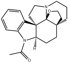 1-Acetyl-19,21-epoxyaspidospermidine Structure