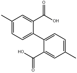 [1,1^-Biphenyl]-2,2^-dicarboxylic acid,4,4^-diMethyl- Structure