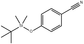 4-((叔丁基二甲基甲硅烷基)氧基)苄腈, 117635-43-5, 结构式