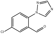 Benzaldehyde, 5-chloro-2-(1H-1,2,4-triazol-1-yl)- Structure