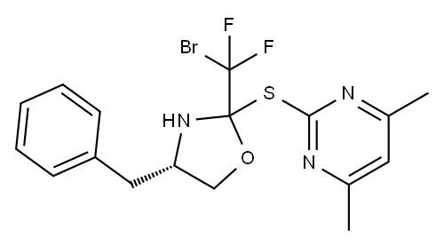 (4S)-4-Benzyl-2-(broModifluoroMethyl)-2-(4,6-diMethylpyriM-idin-2-ylthiooxazolidine|