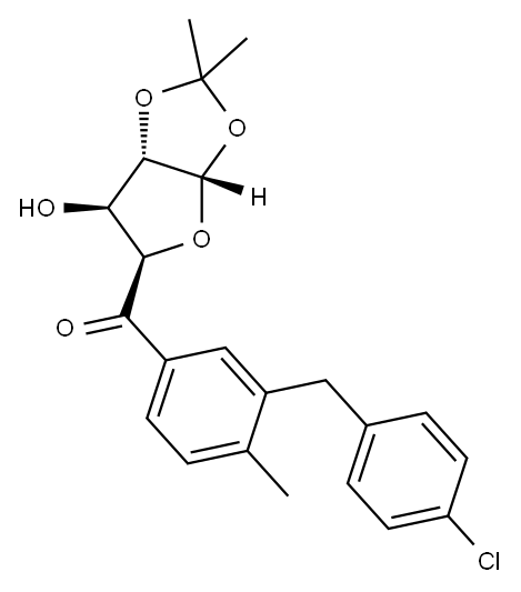 (3-(4-chlorobenzyl)-4-methylphenyl)((3aS,5R,6S,6aS)-6-hydroxy-2,2-dimethyltetrahydrofuro[2,3-d][1,3]dioxol-5-yl)methanone